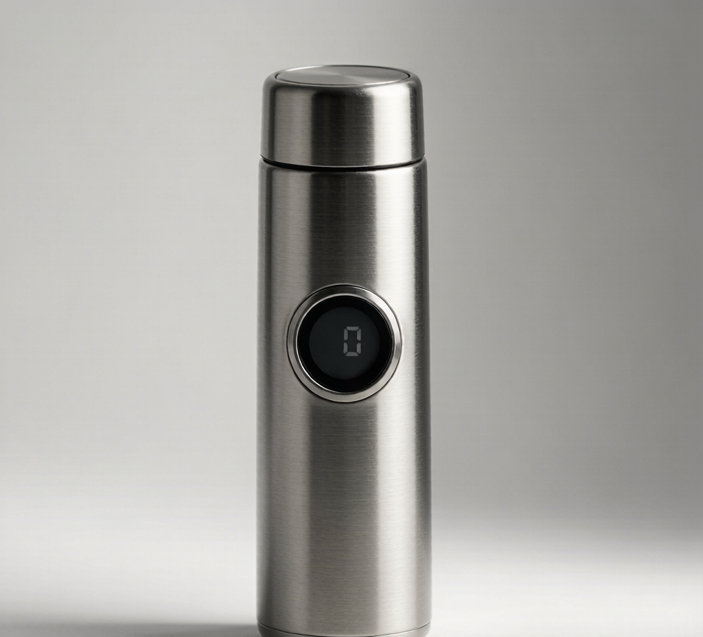 Meridian — Hydration Tracking Bottle — meridian brushed steel 2