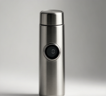 Meridian — Hydration Tracking Bottle — meridian brushed steel 2