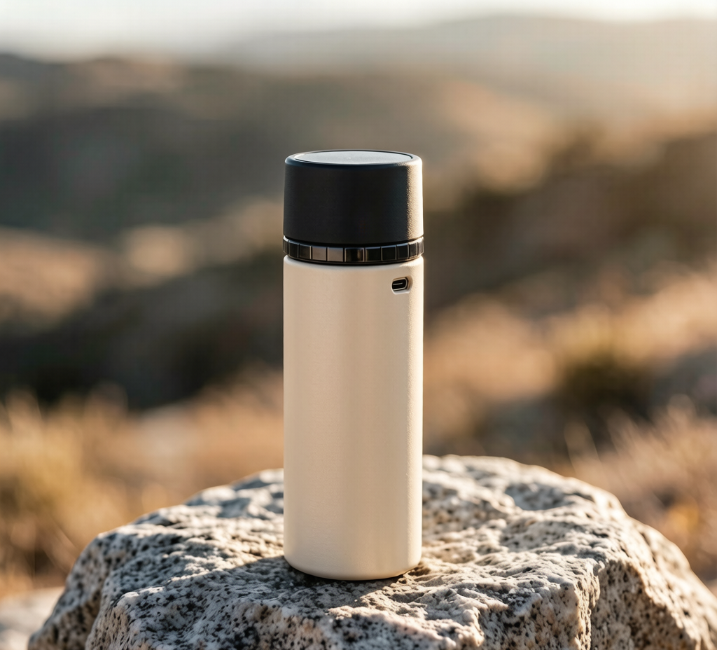 Solstice — Solar-Charging Flask — solstice bone 2