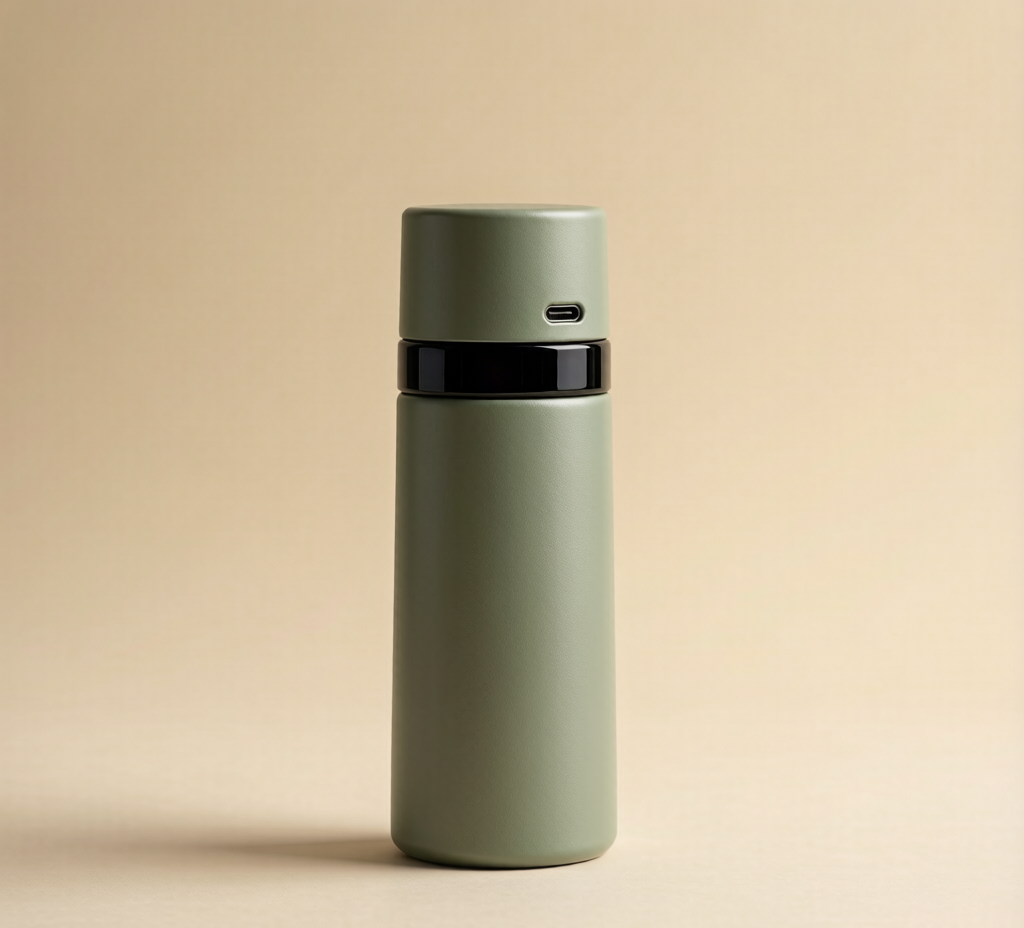 Solstice — Solar-Charging Flask — solstice sage 1