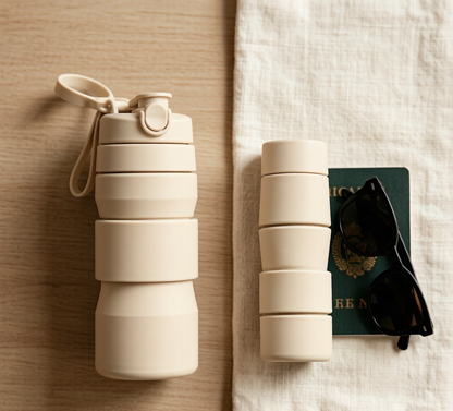 Terra — Collapsible Stone Bottle — terra bone 2