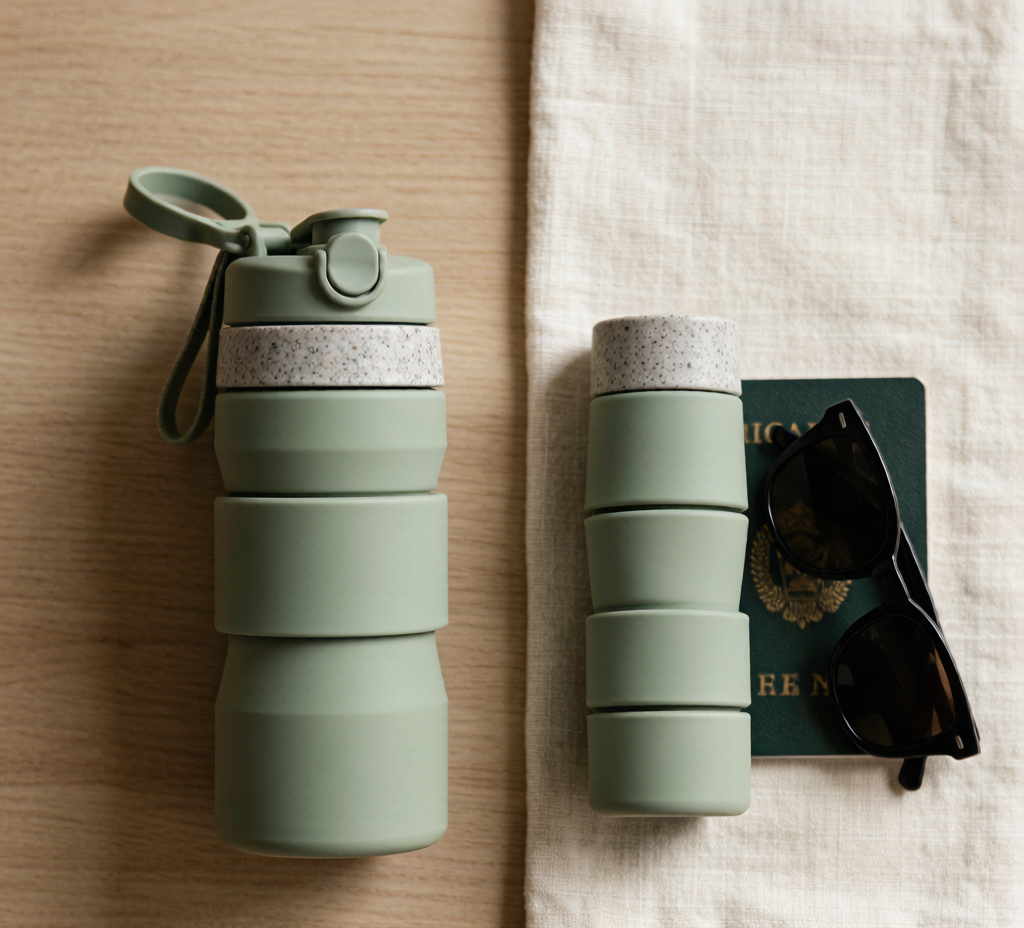 Terra — Collapsible Stone Bottle — terra sage 2